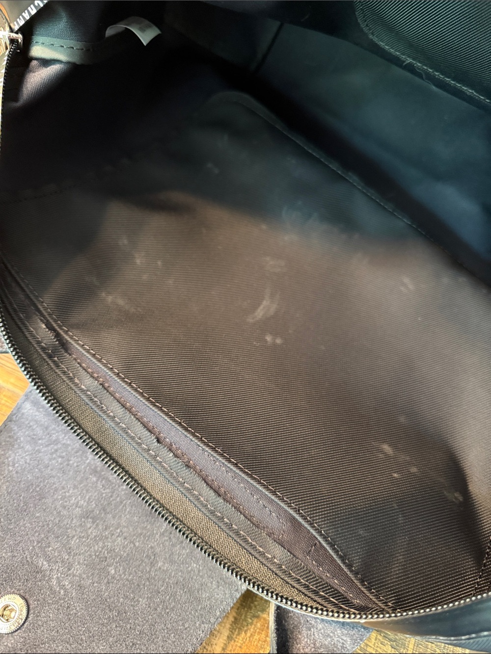 Longchamp Le Pliage Energy - Handbag L Black Nylon Shoulder Tote w Leather Trim - Picture 15 of 17